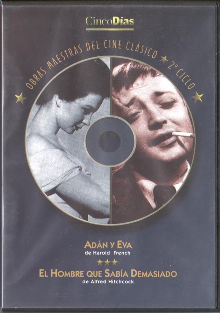 DVD: Obras maestras del cine clásico 2o ciclo - Adan y eva / El hombre que sabia demasiado