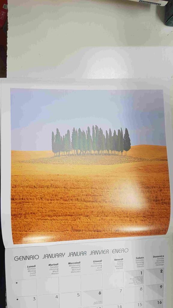 Calendario / Kalender / Calendrier / Calendar: 2011 : Tuscany (La toscana): LAMINA numero 01