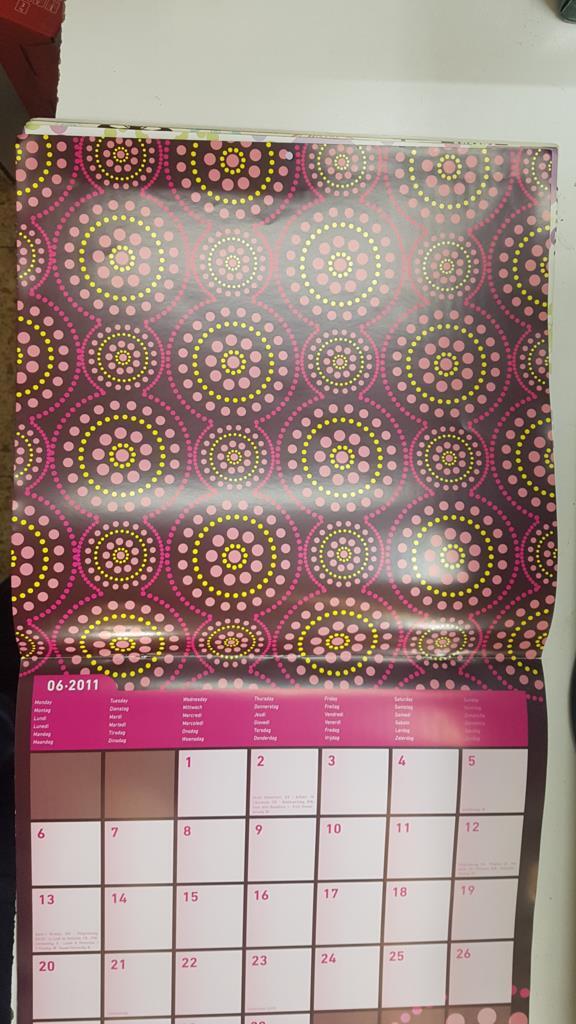 Calendario / Kalender / Calendrier / Calendar: 2011 : Patterns (patrones) lamina 06