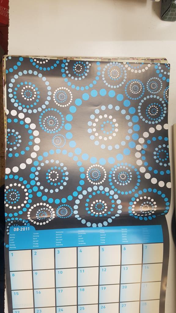 Calendario / Kalender / Calendrier / Calendar: 2011 : Patterns (patrones) lamina 08