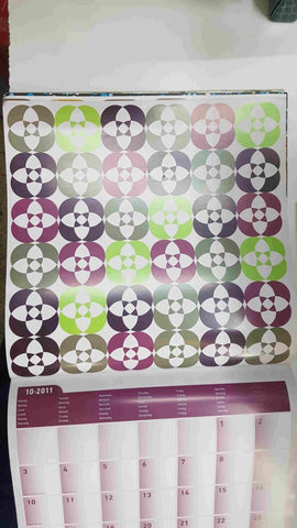 Calendario / Kalender / Calendrier / Calendar: 2011 : Patterns (patrones) lamina 10