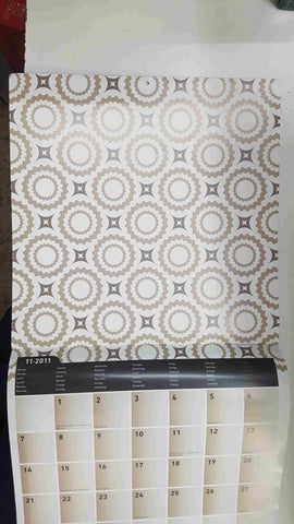 Calendario / Kalender / Calendrier / Calendar: 2011 : Patterns (patrones) lamina 11