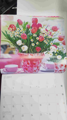 Calendario / Kalender / Calendrier / Calendar: 2011 : Flores - lamina num 02