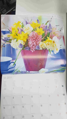 Calendario / Kalender / Calendrier / Calendar: 2011 : Flores - lamina num 03