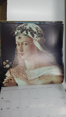 Calendario / Kalender / Calendrier / Calendar: 2011 : Italian art (arte italiano) - lamina 05, Bartolomeo de Venezia  Lucrecia Borgia