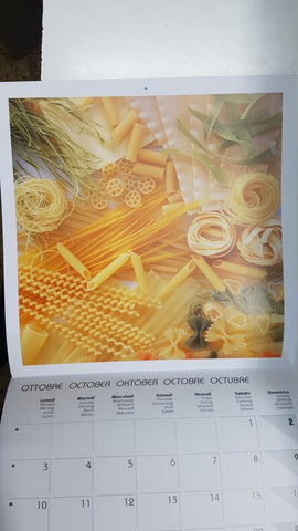 Calendario / Kalender / Calendrier / Calendar: 2011 : Pasta - lamina 10