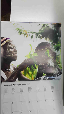 Calendario / Kalender / Calendrier / Calendar: 2011 : Incroyables peuples / Incredible Peoples - lamina 04