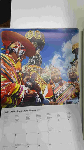 Calendario / Kalender / Calendrier / Calendar: 2011 : Incroyables peuples / Incredible Peoples - lamina 06