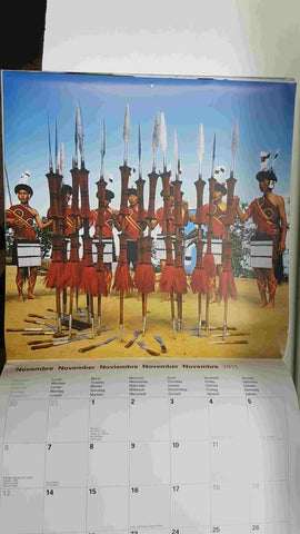 Calendario / Kalender / Calendrier / Calendar: 2011 : Incroyables peuples / Incredible Peoples - lamina 11
