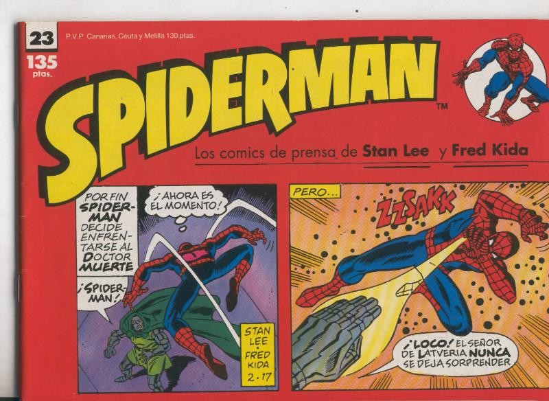 Planeta: Spiderman tiras de prensa numero 23: La amenaza de Latveria