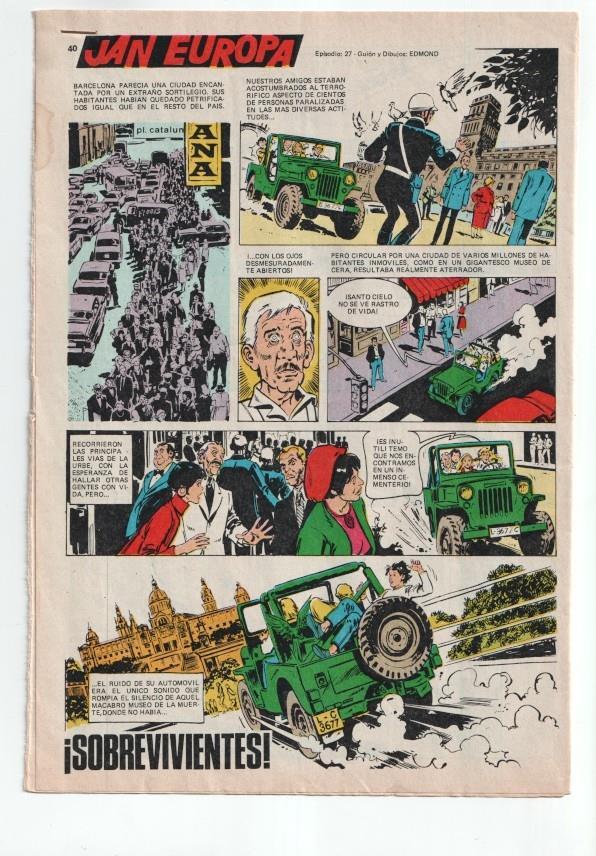 Jan Europa episodio 27: Superviviente, dibujo de Edmond