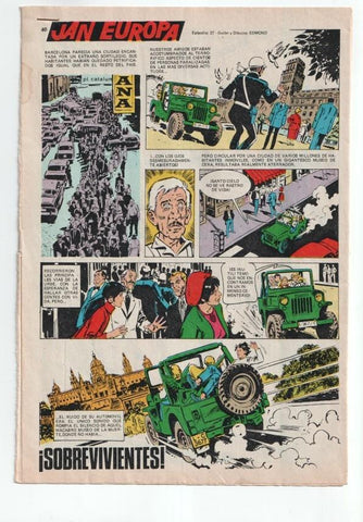 Jan Europa episodio 27: Superviviente, dibujo de Edmond