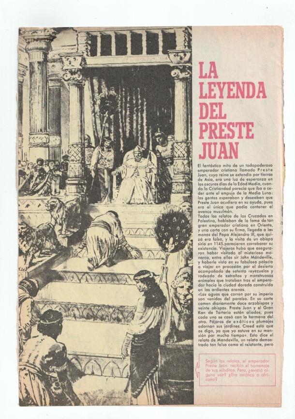 La leyenda del Preste Juan (2 paginas de texto + 2 dibujos)