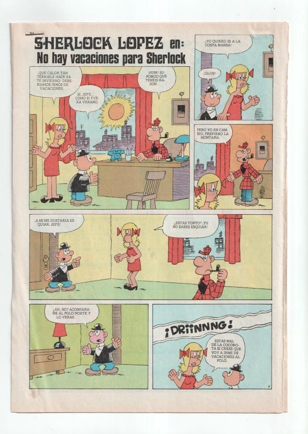 Sherlock Lopez: No hay vacaciones para Sherlock (Gabi  8 paginas)