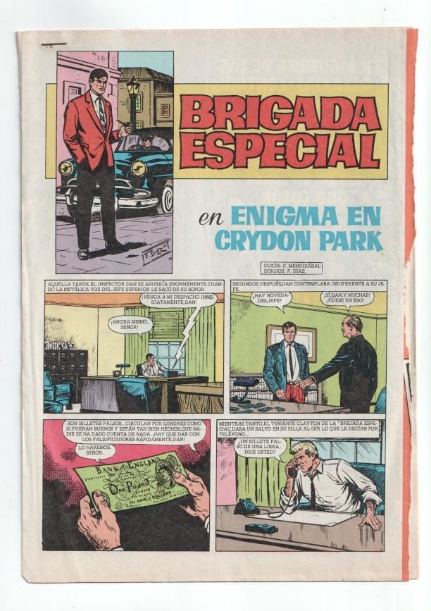 Brigada Especial (Inspector Dan: Enigma en Crydon Park (F.Diaz,  8 paginas)