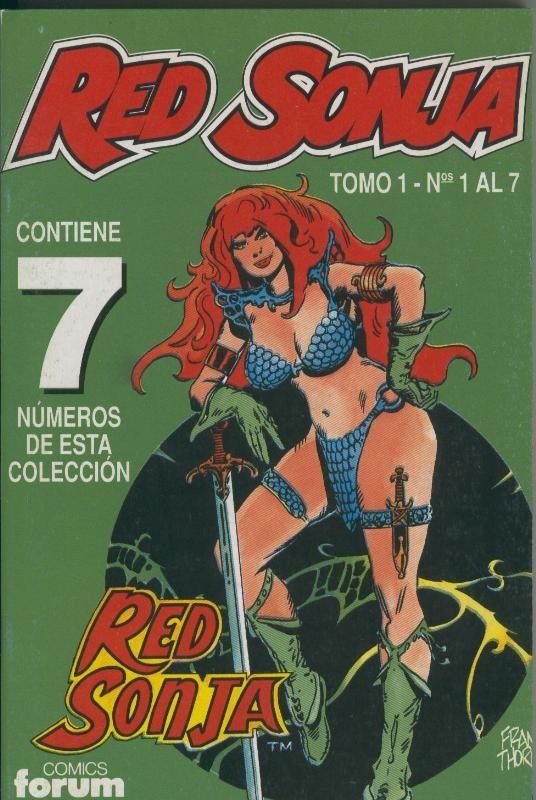 Planeta: Red Sonja tomo 1 con los numeros 01 al 07