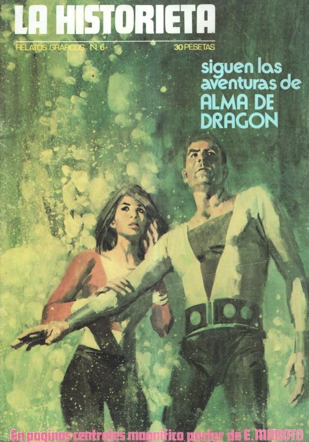 La Historieta, vertical numero 06: Esteban Maroto (alma de dragon, 4 paginas, poster central)