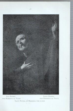Lamina de la casa del Greco: Retrato por Murillo y San Pedro por Herrera el viejo