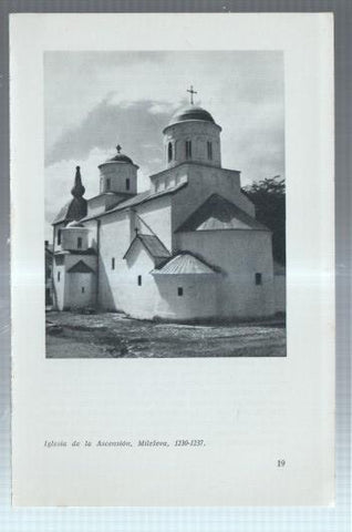 Lamina frescos yugoeslavos medievales numerada 24: Iglesia de la Ascension, Mileseva 1230-1237