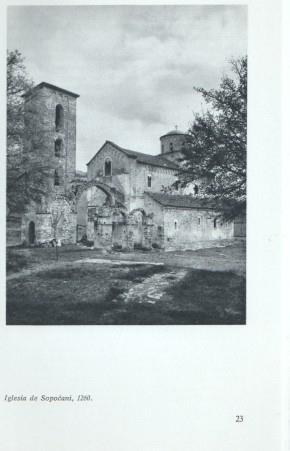 Lamina frescos yugoeslavos medievales numerada 26: Iglesia de Sopocan1, 1260