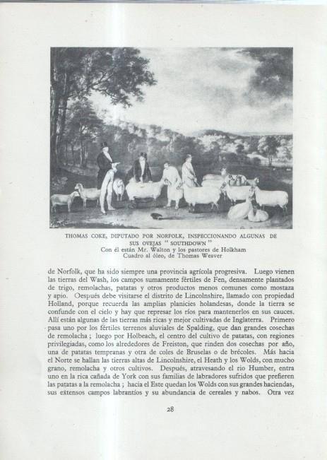 La Agricultura Inglesa: Lamina numerada 03: Thomas Coke, diputado por Norfolk