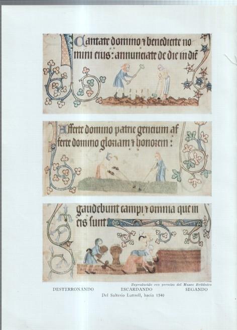 La Agricultura Inglesa: Lamina numerada 10: Arando, sembrando, rastrillando,segando,escardando, desterronando 