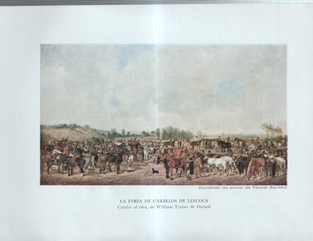 La Agricultura Inglesa: Lamina numerada 11: La feria de caballo de Lincoln, Sacando la mies, amontonando las gavillas