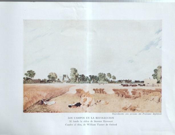 La Agricultura Inglesa: Lamina numerada 13: Mr. Pawlett, Los campos en la recoleccion