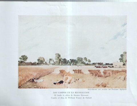 La Agricultura Inglesa: Lamina numerada 13: Mr. Pawlett, Los campos en la recoleccion