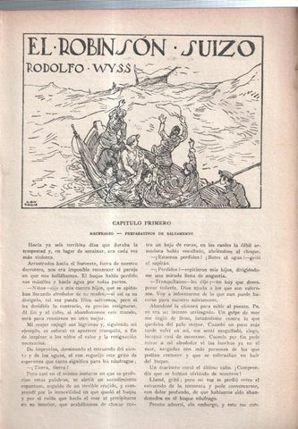 El Robinson Suizo (ilustracion de Longoria): Lamina numerada 34