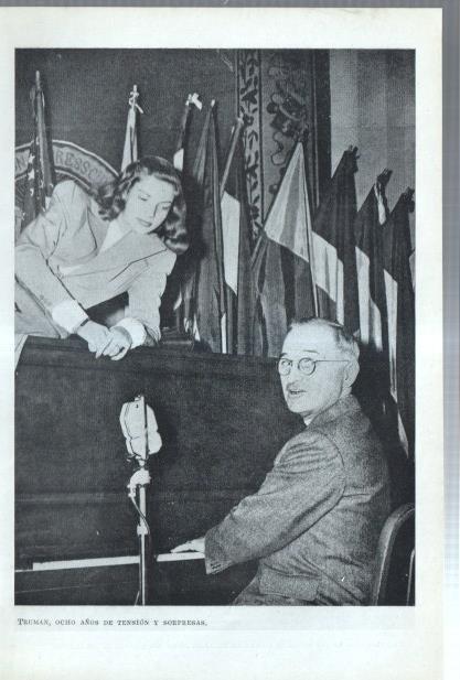 Los Estados Unidos: Lamina numerada 50: Truman y autoridad de Dewey