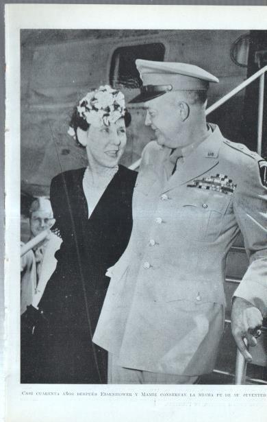 Los Estados Unidos: Lamina numerada 51: Eisenhowey Mamie y la famila Eisenhower