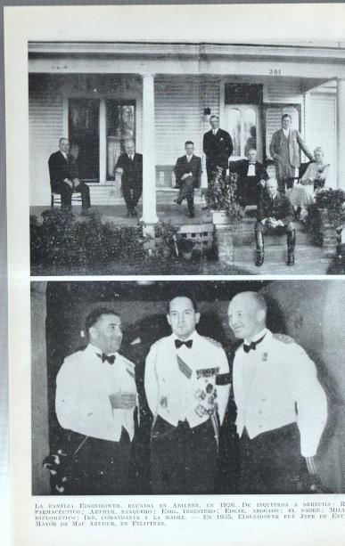 Los Estados Unidos: Lamina numerada 51: Eisenhowey Mamie y la famila Eisenhower