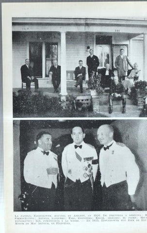 Los Estados Unidos: Lamina numerada 51: Eisenhowey Mamie y la famila Eisenhower