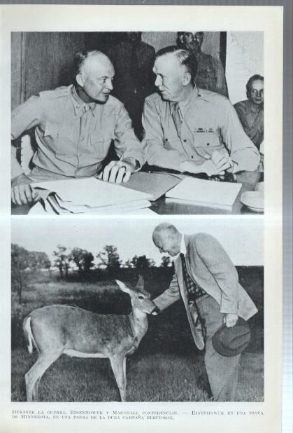 Los Estados Unidos: Lamina numerada 52: Eisenhower, Marshal, Familia Eisenhower