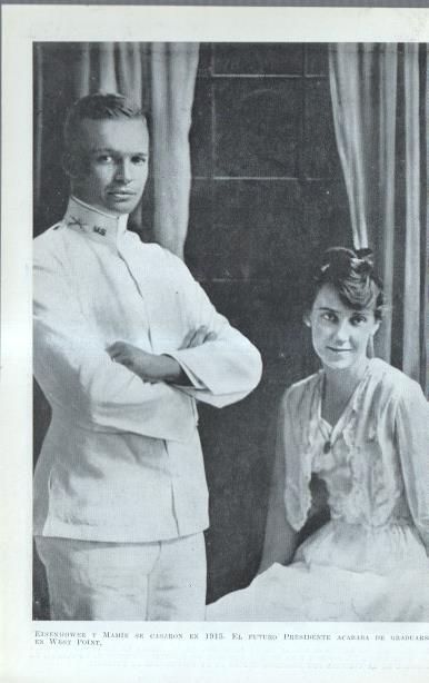 Los Estados Unidos: Lamina numerada 53: Eisenhower y Mamie