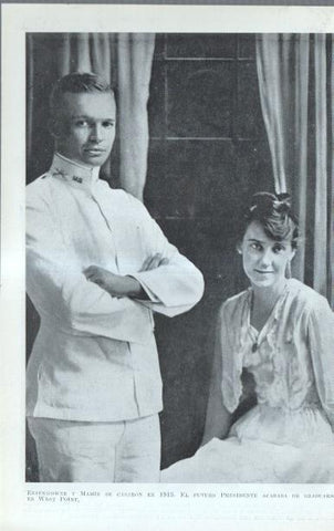 Los Estados Unidos: Lamina numerada 53: Eisenhower y Mamie