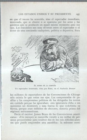 Los Estados Unidos: Lamina numerada 61: caricatura campaña usa vista en el Nashville Banner