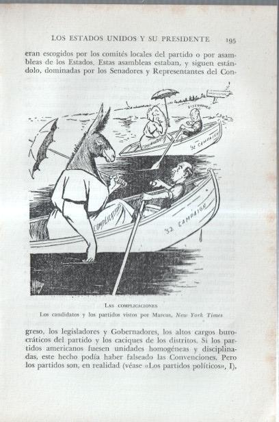 Los Estados Unidos: Lamina numerada 64: caricatura campaña en el New York Times
