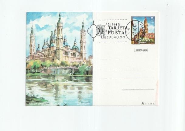 Tarjeta Postal con sello circulacion numero 1609406: Basilica del Pilar-Zaragoza