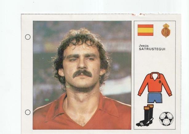Cromo Estrellas del Mundial 82 numero 064: Satrustegui-España