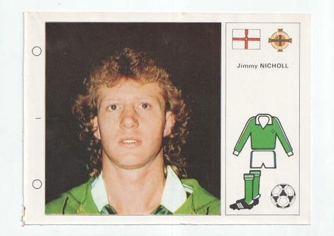 Cromo Estrellas del Mundial 82 numero 090: Jimmy Nicholl-Irlanda del Norte