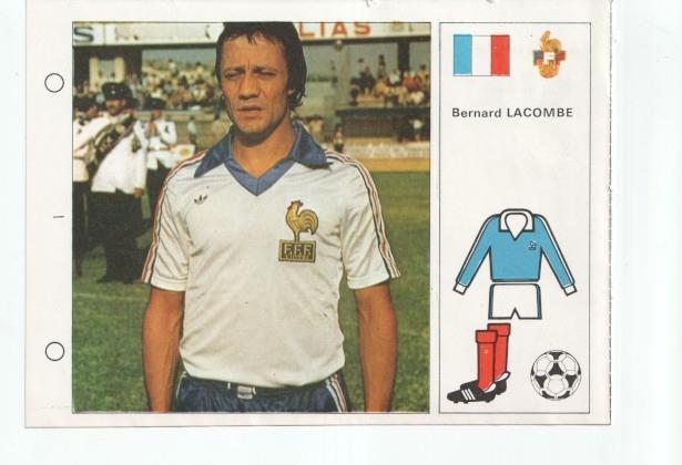 Cromo Estrellas del Mundial 82 numero 072: Bernard Lacombe-Francia