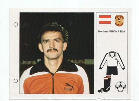 Cromo Estrellas del Mundial 82 numero 024: Herbert Prohaska-Austria