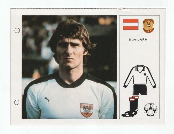 Cromo Estrellas del Mundial 82 numero 025: Kurt Jara-Austria