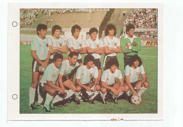 Cromo Estrellas del Mundial 82 numero 013: Seleccion de Argentina