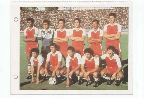 Cromo Estrellas del Mundial 82 numero 010: Seleccion de Argelia