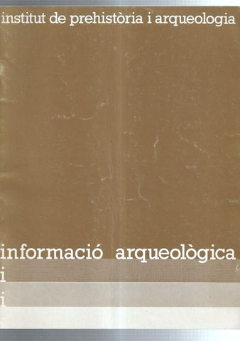 Butlleti Informativo de informacion arqueologica numero 41 (edicion catalan/castellano)