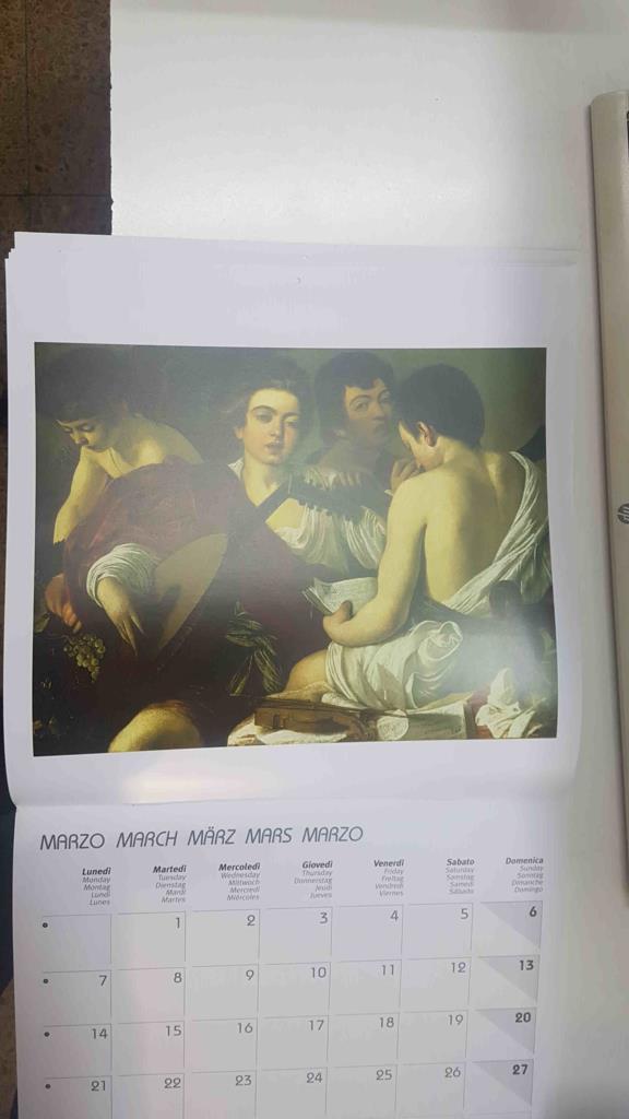 Calendario / Kalender / Calendrier / Calendar: 2011 : Caravaggio - lamina 03, Los musicos
