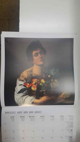 Calendario / Kalender / Calendrier / Calendar: 2011 : Caravaggio - lamina 05, Niño con un cesto de frutas